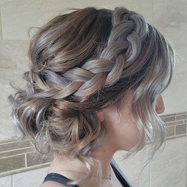 Garnier Fructis - De-Constructed Pixie Play - Crown Braid Updo - romantic look worthy of date night